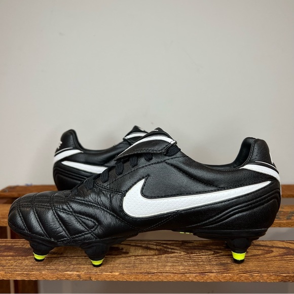 NEW Nike Tiempo Legend III SG Black Soccer Cleats Kangaroo Leather US 5.5 - Picture 7 of 12